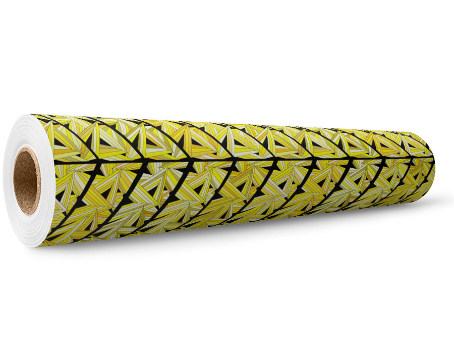 Serious Citrine Mosaic Wrap Film Wholesale Roll~Rwraps Series 914 Digitally Printed Vinyl Roll~5