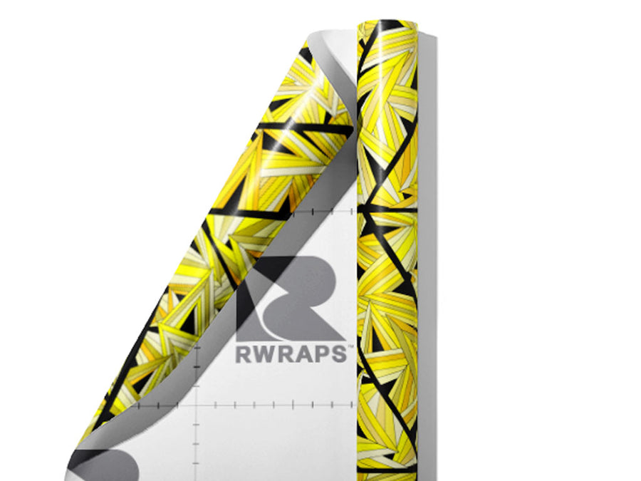Serious Citrine Mosaic Wrap Film Sheets~Rwraps Series 914 Serious Citrine Mosaic Scrolled Sheet~3