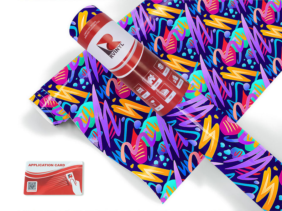serious competition abstract geometric Craft Vinyl Roll