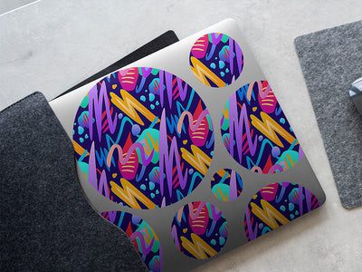 serious competition abstract geometric DIY Laptop Stickers