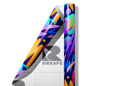 Serious Competition Abstract Wrap Film Sheets~Rwraps Series 914 Serious Competition Abstract Scrolled Sheet~3