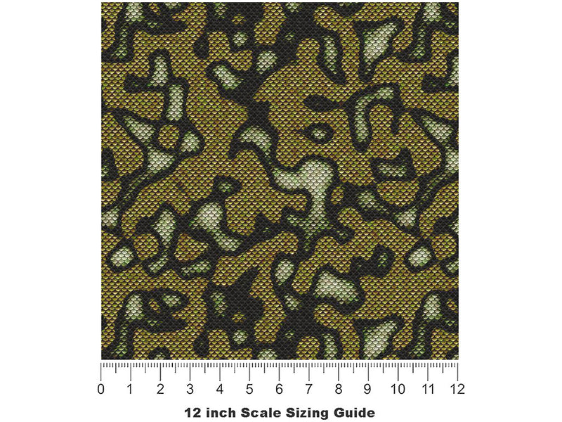 Serpent Snake Vinyl Film Pattern Size 12 inch Scale~Rwraps Serpent Snake Sizing Chart~3