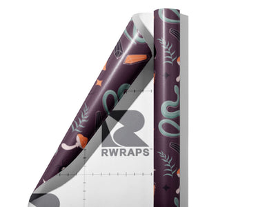Serpentine Will Witch Wrap Film Sheets~Rwraps Series 914 Serpentine Will Witch Scrolled Sheet~3