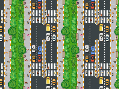 Seventh Avenue Cityscape Vinyl Wrap Pattern~Rwraps Series 914 Digitally Printed Vinyl Wrap~0