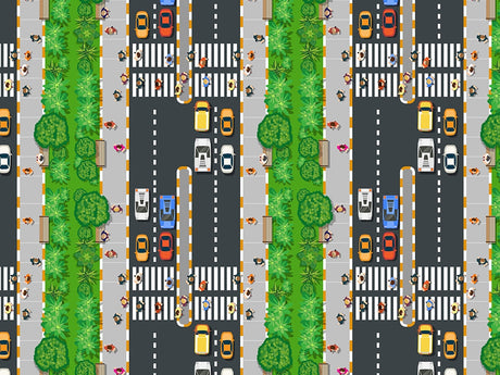 Seventh Avenue Cityscape Vinyl Wrap Pattern~Rwraps Series 914 Digitally Printed Vinyl Wrap~0