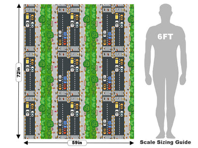 Seventh Avenue Cityscape Vehicle Wrap Scale~Rwraps Series 914 Seventh Avenue Cityscape Measurements~2