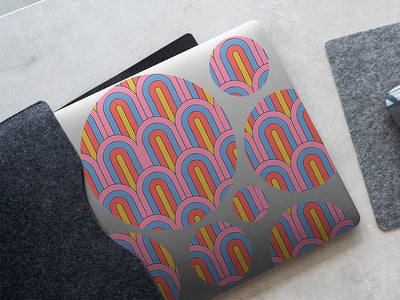seventies forties art deco DIY Laptop Stickers