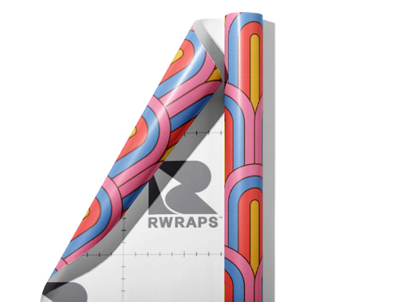 Seventies Forties Art Deco Wrap Film Sheets~Rwraps Series 914 Seventies Forties Art Deco Scrolled Sheet~3