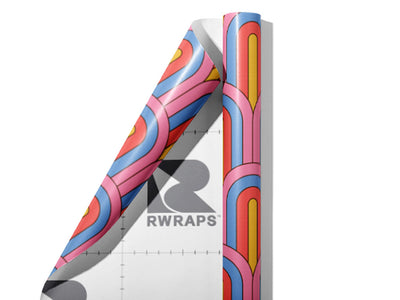 Seventies Forties Art Deco Wrap Film Sheets~Rwraps Series 914 Seventies Forties Art Deco Scrolled Sheet~3