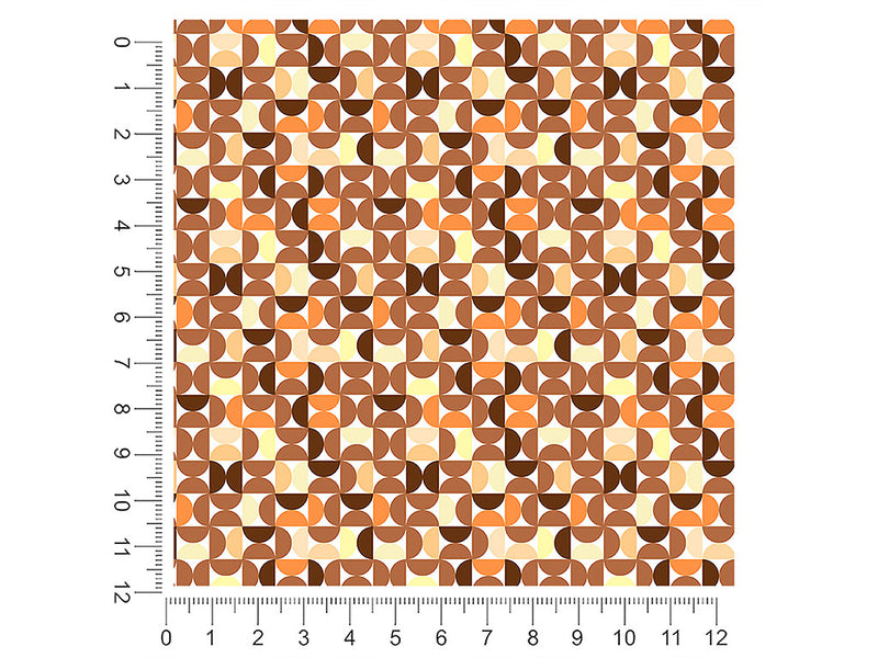 seventies retro mosaic 1ft x 1ft Craft Sheets