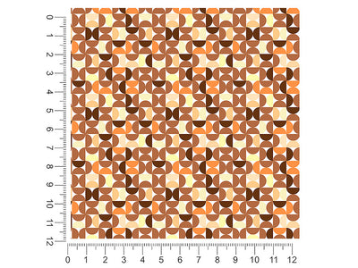 seventies retro mosaic 1ft x 1ft Craft Sheets