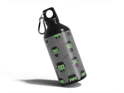 sewn up halloween Water Bottle DIY Stickers