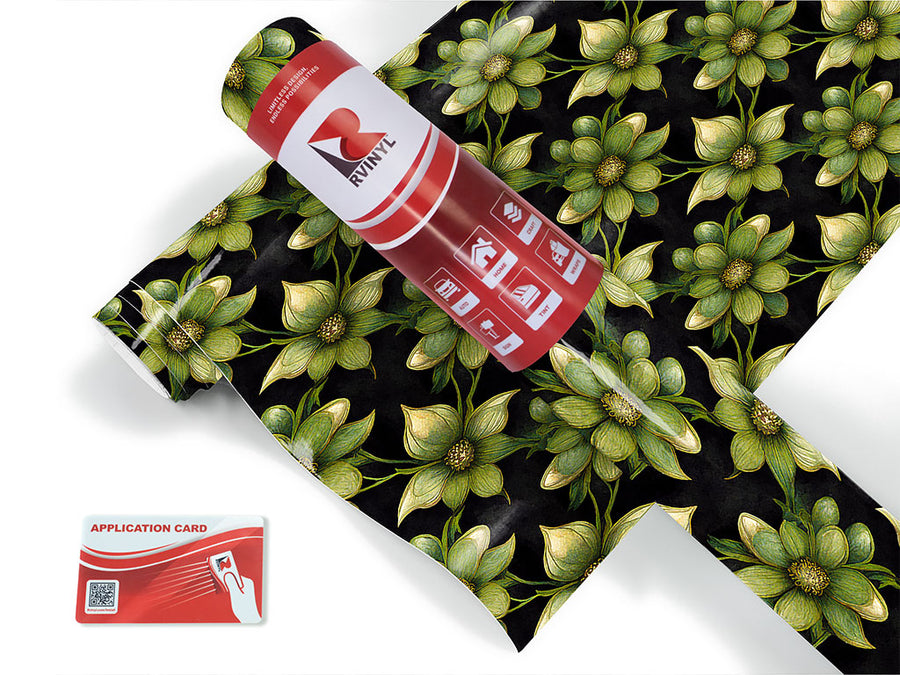 shadow lily floral Craft Vinyl Roll