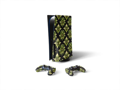shadow lily floral Sony PS5 DIY Skin