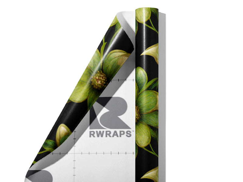 Shadow Lily Floral Wrap Film Sheets~Rwraps Series 914 Shadow Lily Floral Scrolled Sheet~3