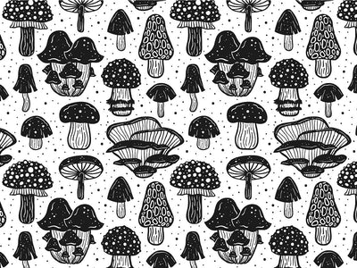 Shadowy Tubers Mushroom Vinyl Wrap Pattern~Rwraps Series 914 Digitally Printed Vinyl Wrap~0