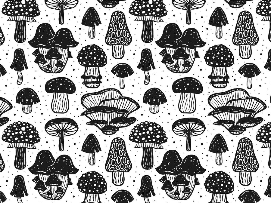 Shadowy Tubers Mushroom Vinyl Wrap Pattern~Rwraps Series 914 Digitally Printed Vinyl Wrap~0