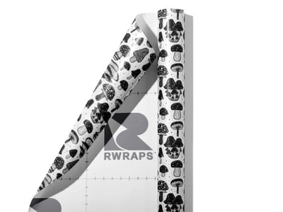 Shadowy Tubers Mushroom Wrap Film Sheets~Rwraps Series 914 Shadowy Tubers Mushroom Scrolled Sheet~3
