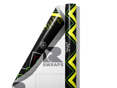 Shaggy Rogers Abstract Wrap Film Sheets~Rwraps Series 914 Shaggy Rogers Abstract Scrolled Sheet~3
