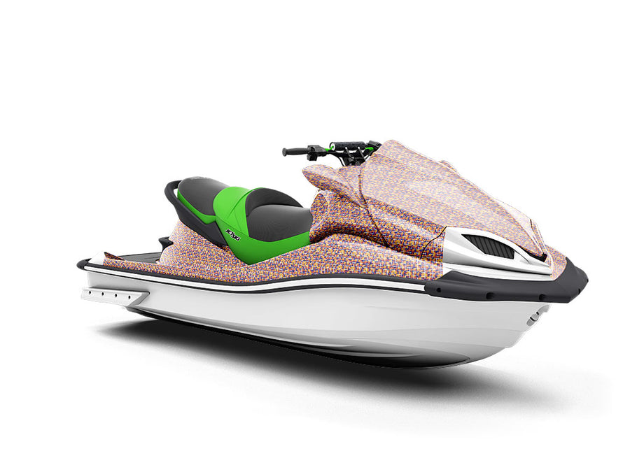 Shapely Squares Tile Jet Ski Vinyl Customized Wrap