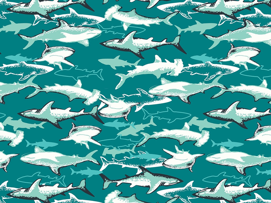 Shark Structure Marine Life Vinyl Wrap Pattern~Rwraps Series 914 Digitally Printed Vinyl Wrap~0