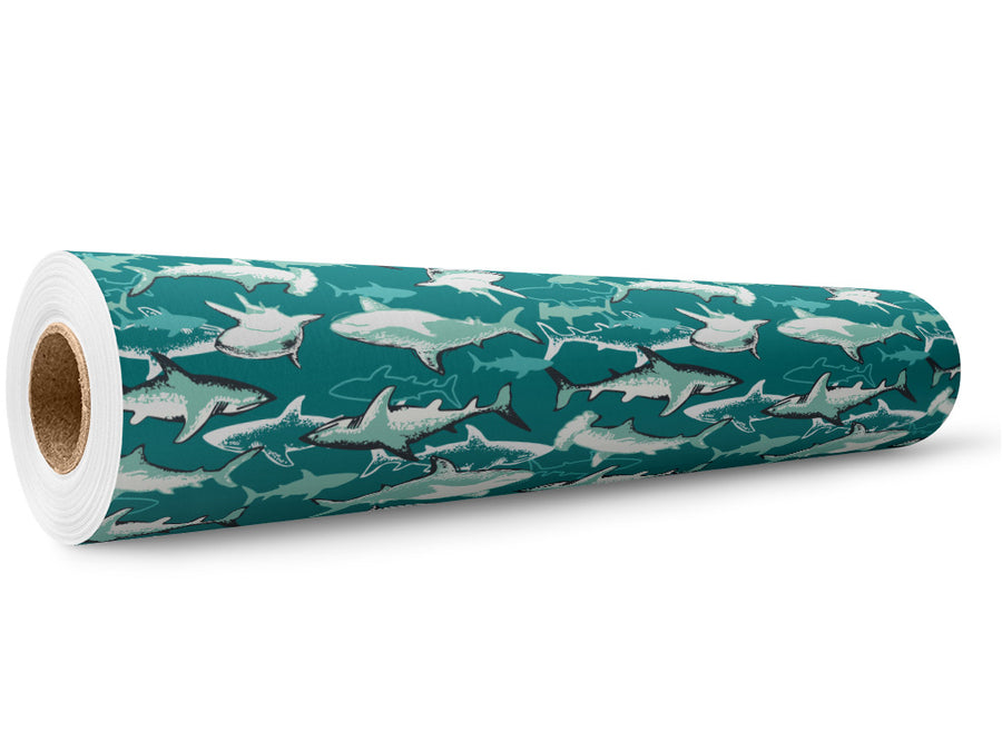 Shark Structure Marine Life Wrap Film Wholesale Roll~Rwraps Series 914 Digitally Printed Vinyl Roll~5