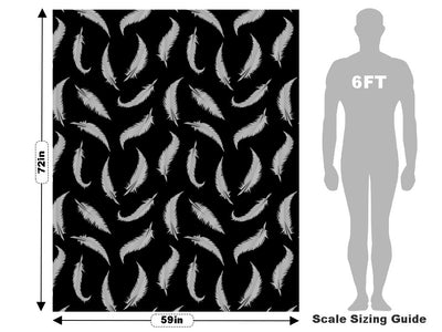 Sharp Feathers Birds Vehicle Wrap Scale~Rwraps Series 914 Sharp Feathers Birds Measurements~1