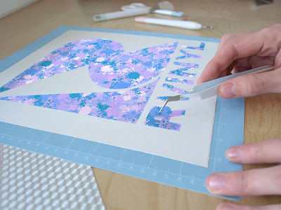 sharp ozone paint splatter Easy Weed Craft Vinyl