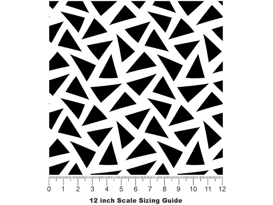 Sharp Pieces Mosaic Vinyl Film Pattern Size 12 inch Scale~Rwraps Sharp Pieces Mosaic Sizing Chart~2