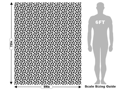 Sharp Pieces Mosaic Vehicle Wrap Scale~Rwraps Series 914 Sharp Pieces Mosaic Measurements~1