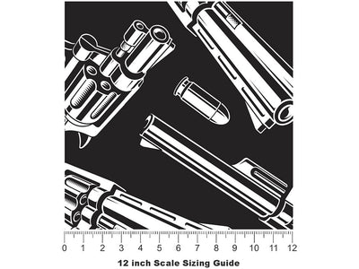 Sharp Shooter Weapon Vinyl Film Pattern Size 12 inch Scale~Rwraps Sharp Shooter Weapon Sizing Chart~2