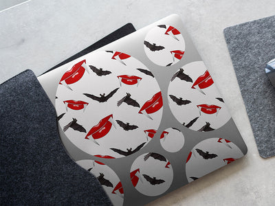 sharp smile horror DIY Laptop Stickers