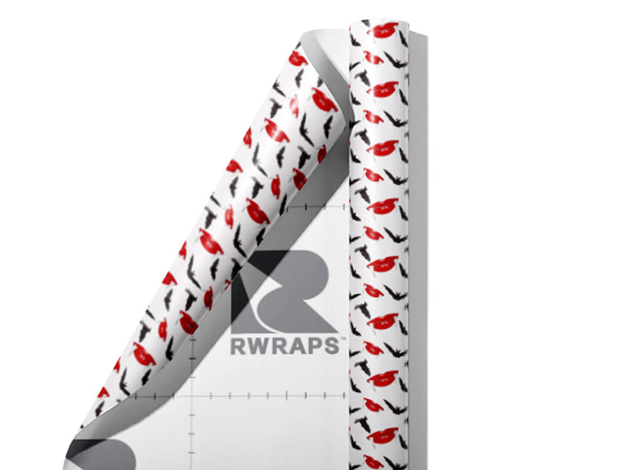 Sharp Smile Vampire Wrap Film Sheets~Rwraps Series 914 Sharp Smile Vampire Scrolled Sheet~3