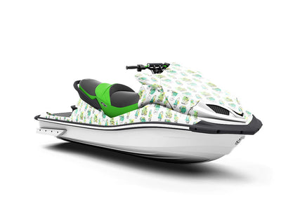 Sharp Watercolor Cacti Jet Ski Vinyl Customized Wrap