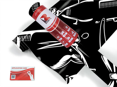 shaving time barber shop Craft Vinyl Roll
