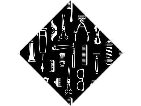 Shaving Time Barber Vinyl Wrap Pattern