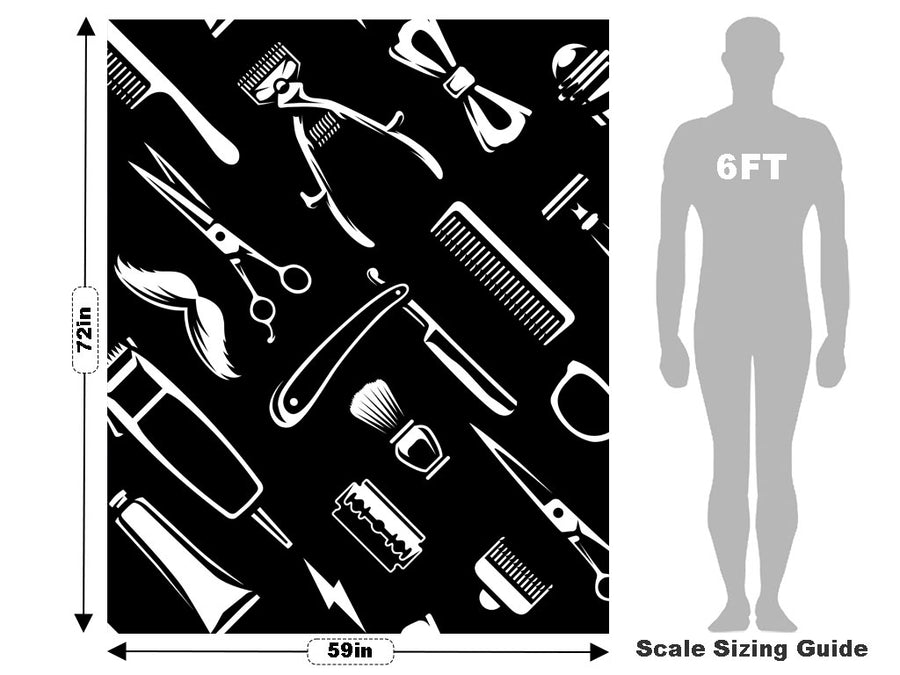 Shaving Time Barber Vehicle Wrap Scale~Rwraps Series 914 Shaving Time Barber Measurements~1
