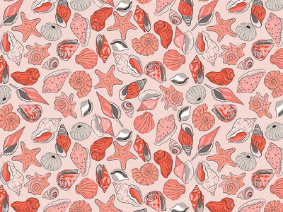 She Sells Sea Shells Marine Life Vinyl Wrap Pattern~Rwraps Series 914 Digitally Printed Vinyl Wrap~0