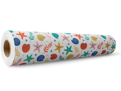 Shellfish Stars Marine Life Wrap Film Wholesale Roll~Rwraps Series 914 Digitally Printed Vinyl Roll~5