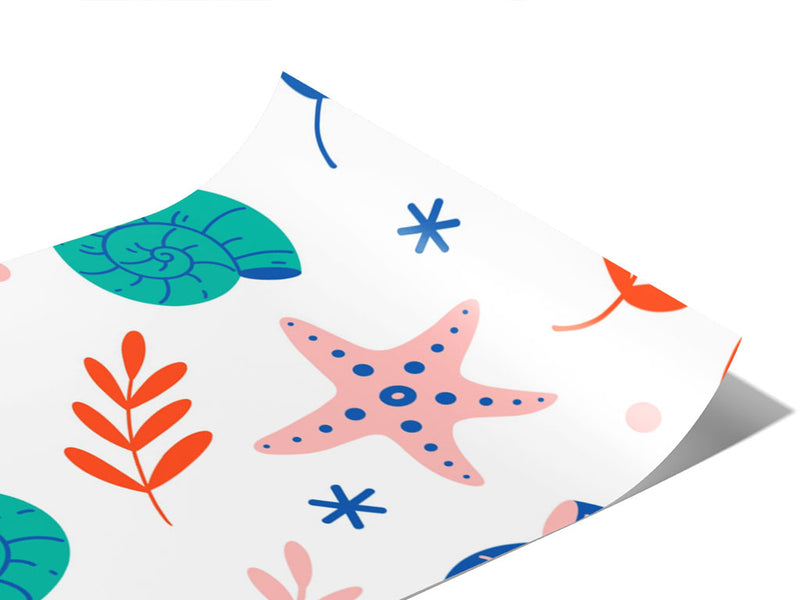 Shellfish Stars Marine Life Vinyl Wraps~Rwraps Series 914 Digitally Printed Vinyl Wrap~0