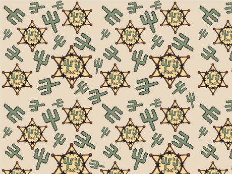 Sheriffs Badge Cowboy Vinyl Wrap Pattern~Rwraps Series 914 Digitally Printed Vinyl Wrap~0