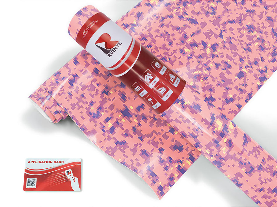 shimmering blush pixel Craft Vinyl Roll