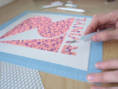 shimmering blush pixel Easy Weed Craft Vinyl