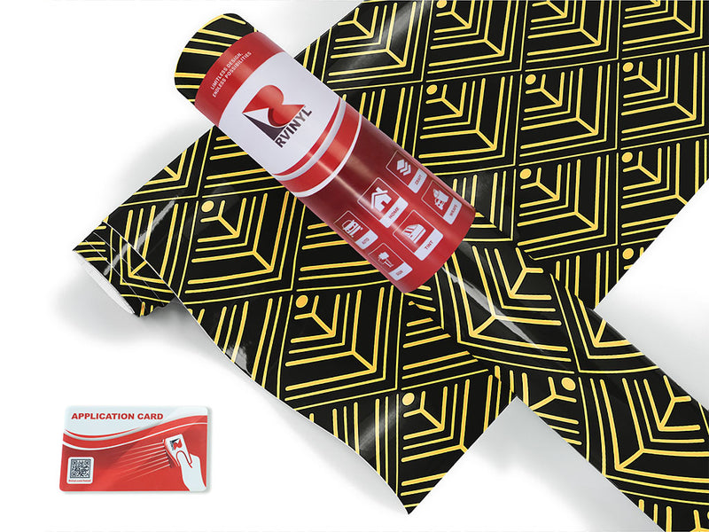 shining trees art deco Craft Vinyl Roll