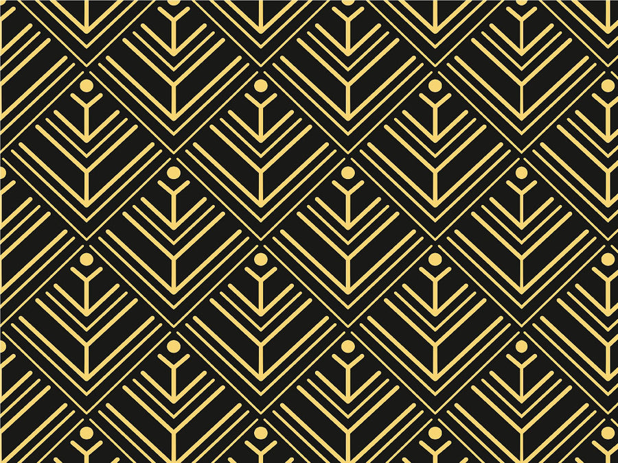 Shining Trees Art Deco Vinyl Wrap Pattern~Rwraps Series 914 Digitally Printed Vinyl Wrap~0