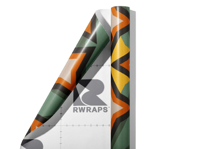 Shiny Baby Retro Wrap Film Sheets~Rwraps Series 914 Shiny Baby Retro Scrolled Sheet~3