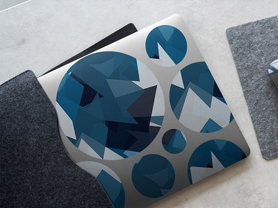 shredded sheets mosaic DIY Laptop Stickers