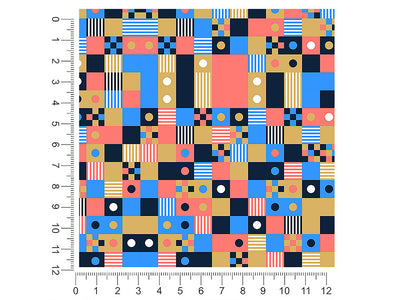 shuffle play mosaic 1ft x 1ft Craft Sheets