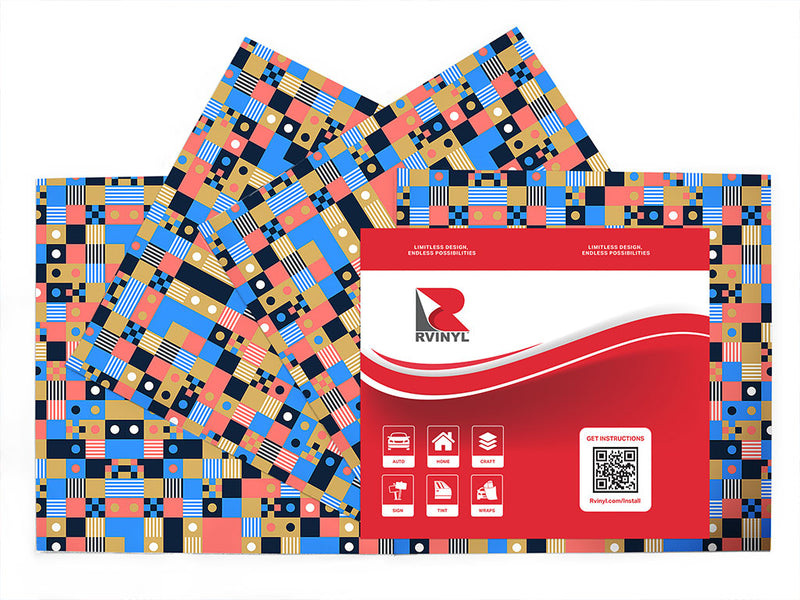 shuffle play mosaic Craft Vinyl Sheet Pack