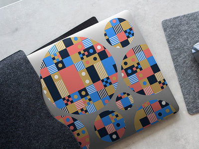 shuffle play mosaic DIY Laptop Stickers